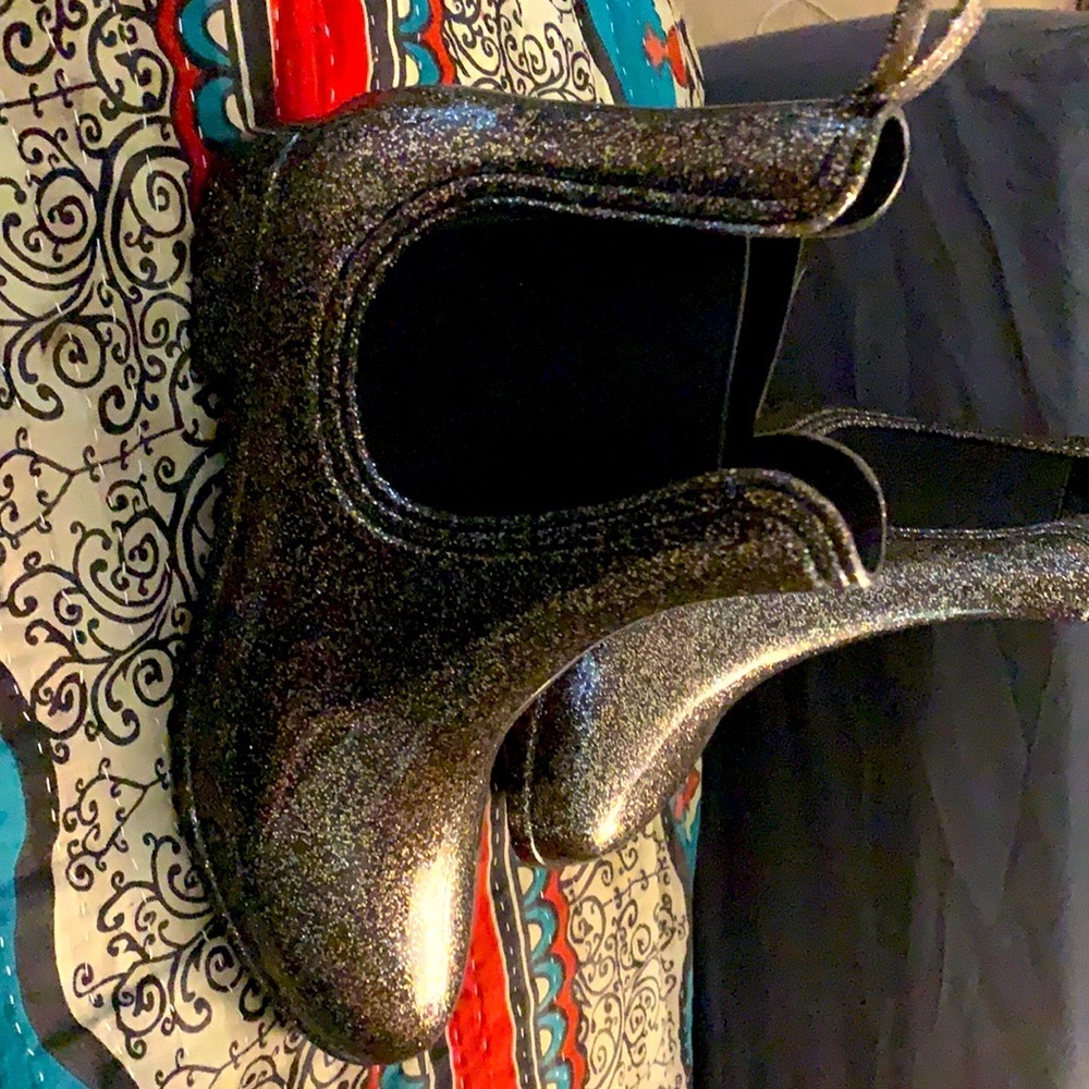 Report glitter Chelsea style rain boot ModCloth